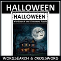 Halloween Word Search & Crossword Puzzles | October Activity | Middle School | No Prep