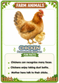 Farm Animals Flashcards 20 Printable Animal Cards with Fun Facts