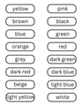 Colours Word Wall Cards & Flashcards for Preschool, Kindergarten & ESL