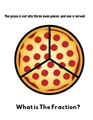 Pizza Fractions Flashcards | Math Vocabulary Cards | Fraction Activity