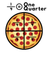 Pizza Fractions Flashcards | Math Vocabulary Cards | Fraction Activity