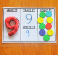 Numbers 1-20 Playdough Mats |  Early Math Center