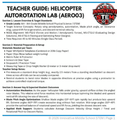 Helicopter Autorotation Blade Pitch STEM Lab (AERO03) | Middle School Aerospace Physics (Grades 6-8)