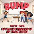 Estimate Products of Fractions BUMP Math Game - No Prep Grade 5 Review Activity
