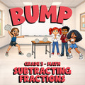Subtracting Fractions BUMP Math Game - No Prep Grade 5 Review Activity