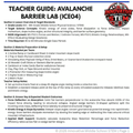 Avalanche Barrier Forces Deflection STEM Lab (ICE04) | Middle School Winter Physics (Grades 6-8)