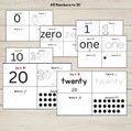 Numbers to 20 Activity Mats | Count & Write Number Words Tracing Practice Boards