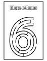 Number Mazes 1–10 Worksheets | Number Recognition Activities for Preschool