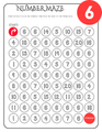 10599 : Number Mazes 1–20 Worksheets | Number Recognition Activities for Preschool