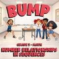 Number Relationships in Sequences BUMP Math Game - No Prep Grade 5 Review