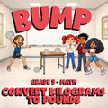 Convert Kilograms to Pounds BUMP Math Game - No Prep Grade 5 Review Activity