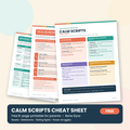 Calm Scripts Cheat Sheet: Free Printable for Parents (8-Page PDF)
