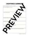 Ghost Hunter Witness Report, Creative Writing, Middle School 6th 7th 8th Grade