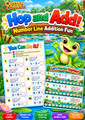Hop and Add! – Number Line Addition Fun | Addition Within 10 | Printable Kindergarten Math Activities