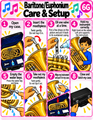 Beginning Band Instrument Care Posters & Parts Cards | Visual Routines | ELL