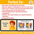 10634 : Liam Learns Voice Levels Social Story | Boom cards for PreK & Autism