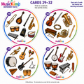 10624 : Instrument Match Game | 57-Card Music Spot-It Style Matching Game | PK-6