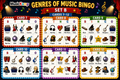 10624 : Genres of Music Bingo | Music Listening Activity