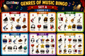 10624 : Genres of Music Bingo | Music Listening Activity
