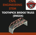Toothpick Bridge Truss Load Challenge (ENG04) | Middle School Civil Engineering (Grades 6-8)
