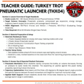 Thanksgiving STEM Activity: Turkey Trot Pneumatic Launcher (THX04) | Middle School Physical Science (Grades 6-8)
