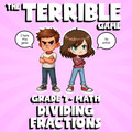 Dividing Fractions THE TERRIBLE GAME - No Prep Grade 7 Math Review Activity