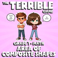 Area of Composite Shapes THE TERRIBLE GAME - No Prep Grade 7 Math Review