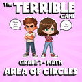 Area of Circles THE TERRIBLE GAME - No Prep Grade 7 Math Review Activity