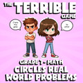 Circles Real World Problems THE TERRIBLE GAME - No Prep Grade 7 Math Review