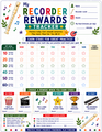 10624 : Recorder Practice Tracker for Kids - Printable Practice Log, Goal Sheet