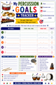 10624 : Percussion Practice Tracker for Kids - Printable Practice Log, Goal Sheet