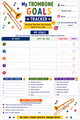 10624 : Trombone Practice Tracker for Kids - Printable Practice Log, Goal Sheet