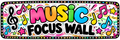 10624 : Music Focus Wall Bulletin Board Kit | Editable-by-Hand Music Room Decor | PK–6, Band, Orchestra & Chorus