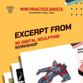 3D Digital Sculpting Worksheets | Middle & High School | Form Volume 3 Exercises