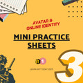 Avatar & Online Identity Worksheets | Middle & High School | Persona 3 Exercises