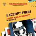 Avatar & Online Identity Worksheets | Middle & High School | Persona 3 Exercises