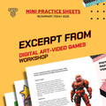 Video Games Digital Art Worksheets | Middle & High School | 3 Exercises