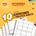 3D & Texture Art Bundle  | Middle & High School | Sculpting + Texture Workshops