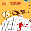 Nature, Body & Expression Art Bundle | Middle & High School | 3 Workshops