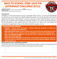 Back to School STEM Activity: Save the Astronaut Challenge (BTS3) | Middle School Team Building