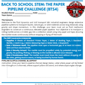 Back to School STEM Activity: Paper Pipeline Challenge (BTS4) | Middle School Team Building (Grades 6-8)