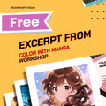 FREE | Manga Color Theory Worksheet | Middle & High School | Palette Extraction