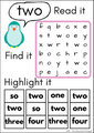 Sight Words for Beginners - 9