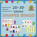 2D and 3D Shapes Bingo 