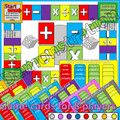 Maths Four Operation Board Game - for up to 8 players