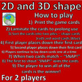2D and 3D shape - SNAP! 88 cards including images, descriptions, nets and names