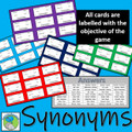 Synonyms (Same Meaning) Loop Game "I have...Who has...?" 45 pairs of words