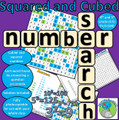 Squared and Cubed Numbers - Number Search  (Solve and Discover)