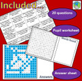 3D Shape Word Search - Solve the 20 Questions to find the 3D shapes