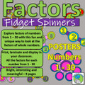 Factors of Numbers 1- 30. Poster for classroom display